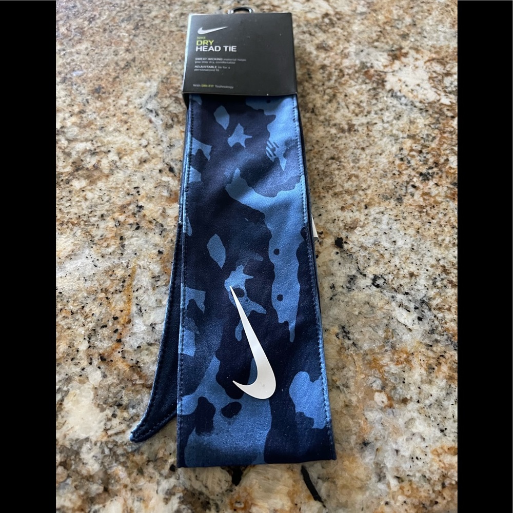 Nike new camo print head tie unisex